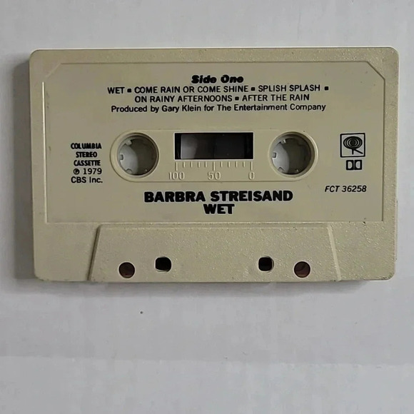 BARBARA STREISAND "WET" 1979 Vintage Cassette - Picture 7 of 10